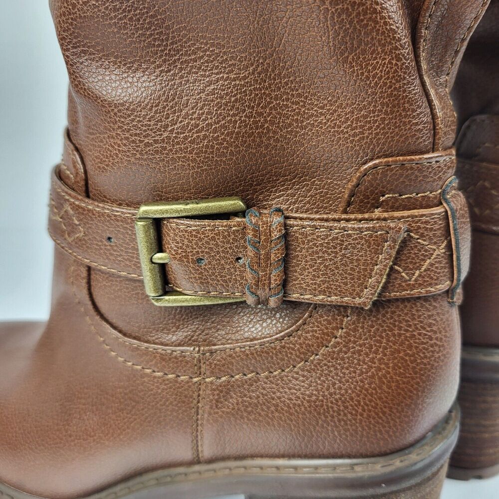 ZODIAC Georgia Round Toe Block Heel Zip-Up Riding Boot 8 M - Picture 4 of 12